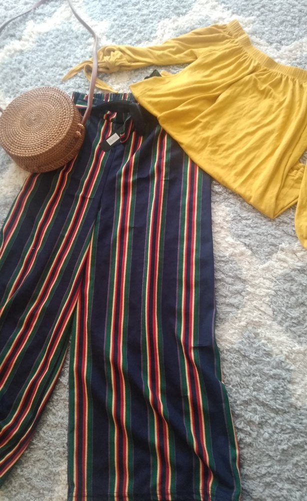Striped wide pants - Picture 2 of 4